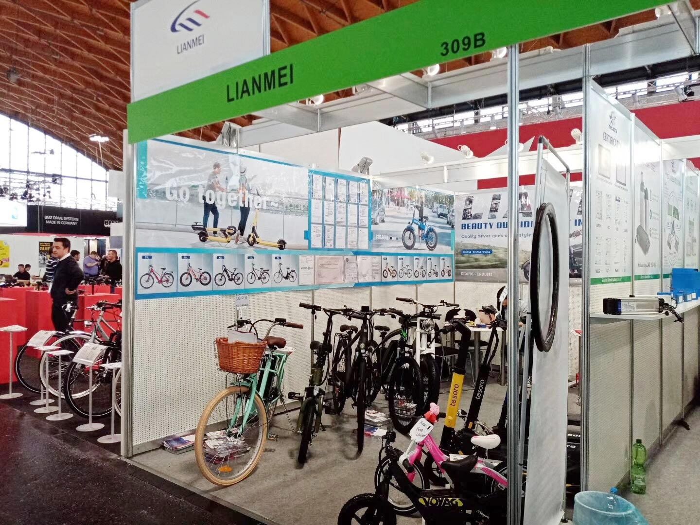 Lianmei partecipa alla fiera della bicicletta EURO nel 2019.